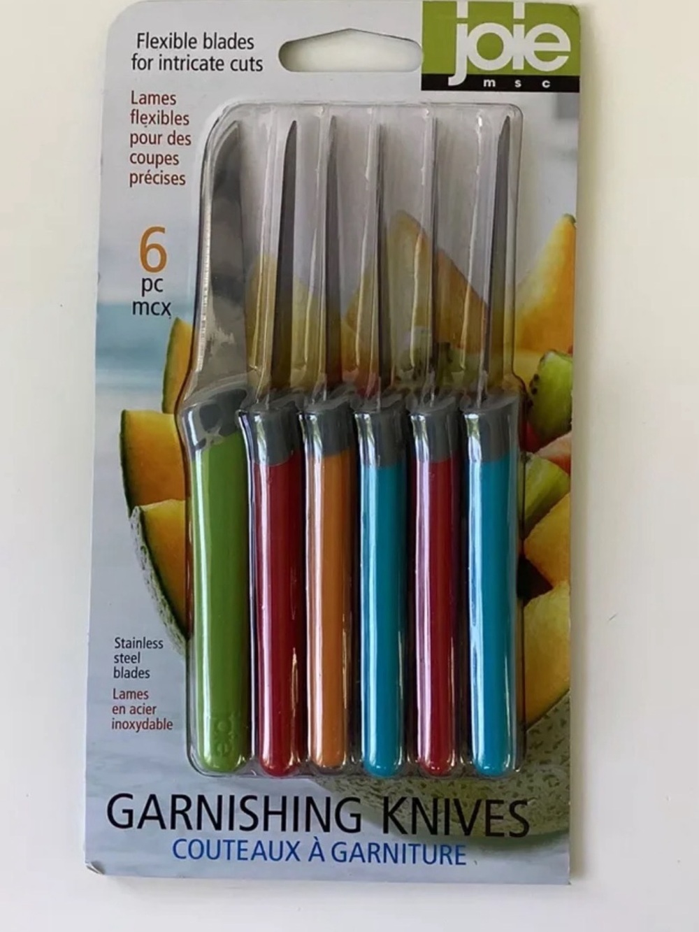 Joie Multi-Color Garnishing Knife Set